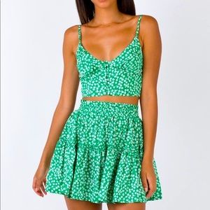 Princess Polly Shah Set - Green NWT